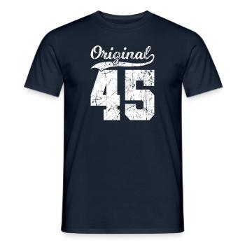 45 Original 79 Ans Homme Femme Anniversaire - T-shirt homme - marine - Devant - AI Model Male 178 light (178cm)