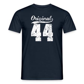 44 Original 80 Ans Homme Femme Anniversaire - T-shirt homme - marine - Devant - AI Model Male 178 light (178cm)