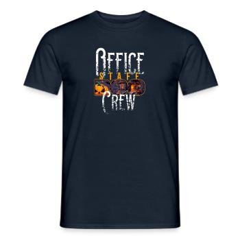 Haunted Office Party Crew - Men's T-Shirt - navy - Front - AI Model Male 178 light (178cm)