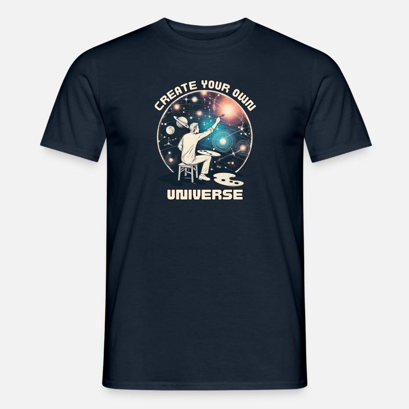 Erschaffe dein eigenes Universum - Männer T-Shirt - Navy
