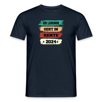 Rente für Frauen und Männer Lustige Dekoration zum - Männer T-Shirt - Navy - Vorne - AI Model Male 178 light (178cm)