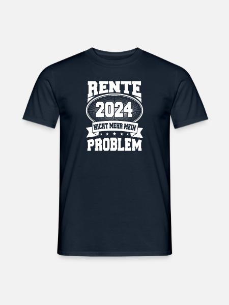 Rente für Frauen und Männer Lustige Dekoration zum - Männer T-Shirt - Navy