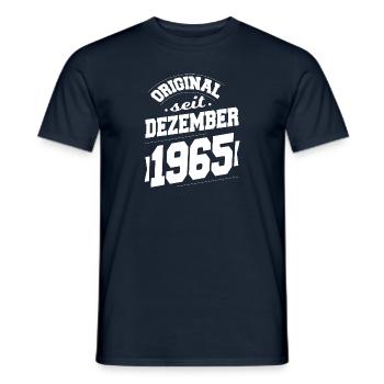 Dezember 1965 Original seit 58 Jahren Mann Frau - Männer T-Shirt - Navy - Vorne - AI Model Male 178 light (178cm)