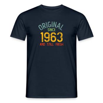 Millésime 1963 - T-shirt homme - marine - Devant - AI Model Male 178 light (178cm)