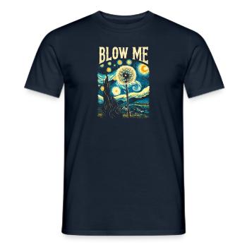 Pissenlit - Cadeau amusant pour les amoureux de la nature - T-shirt homme - marine - Devant - AI Model Male 178 light (178cm)