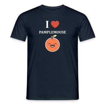 Humour Pamplemousse - T-shirt homme - marine - Devant - AI Model Male 178 light (178cm)
