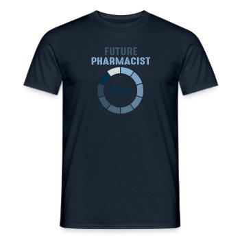 future vintage retro pharmacist pharmacy tech - T-shirt homme - marine - Devant - AI Model Male 178 light (178cm)