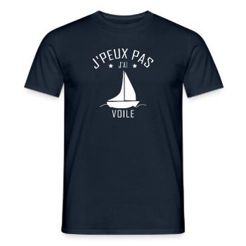 Je Peux Pas J Ai Voile - T-shirt homme - marine - Devant - AI Model Male 178 light (178cm)