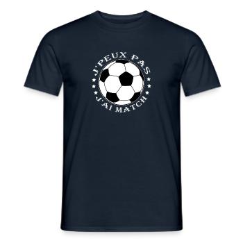 J Peux Pas J ai Match - T-shirt homme - marine - Devant - AI Model Male 178 light (178cm)