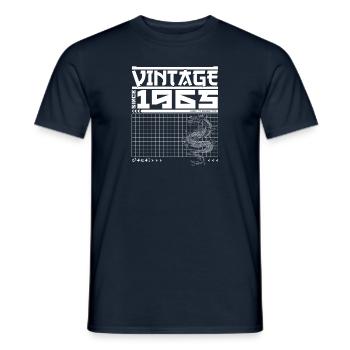 Dragon Spirit since 1965 - 60. Geburtstag Samurai - Männer T-Shirt - Navy - Vorne - AI Model Male 178 light (178cm)