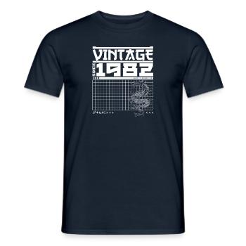 Samurai Legacy Né en 1982 - 43e Dragon Spirit - T-shirt homme - marine - Devant - AI Model Male 178 light (178cm)