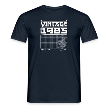 Dragon Spirit since 1985 - 40. Geburtstag Samurai - Männer T-Shirt - Navy - Vorne - AI Model Male 178 light (178cm)
