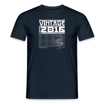 Samurai Power seit 2016 - 9. Geburtstag Drache - Männer T-Shirt - Navy - Vorne - AI Model Male 178 light (178cm)