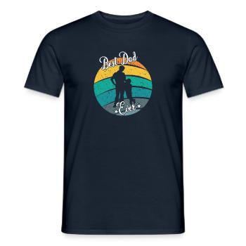 Der beste Papa der Welt - Männer T-Shirt - Navy - Vorne - AI Model Male 178 light (178cm)