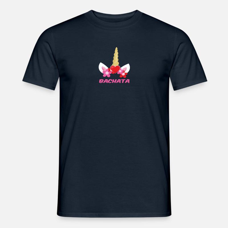 Bachata Einhorn - Männer T-Shirt - Navy