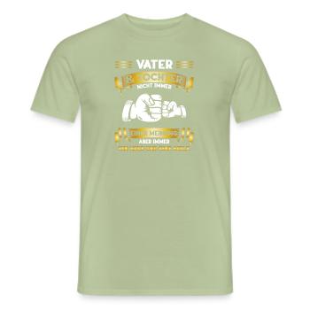 Vater Tochter Spruch Papa Vatertag Geschenk - Männer T-Shirt - Sage - Vorne - AI Model Male 178 light (178cm)
