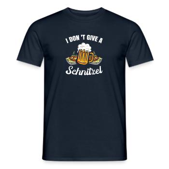 Dont't Give A Schnitzel Funny gift Germany - Men's T-Shirt - navy - Front - AI Model Male 178 light (178cm)