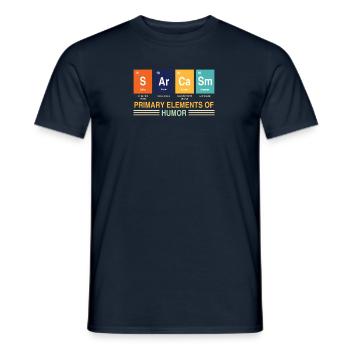 Chimiste drôle de dire Sarcasme Chimie et science - T-shirt homme - marine - Devant - AI Model Male 178 light (178cm)