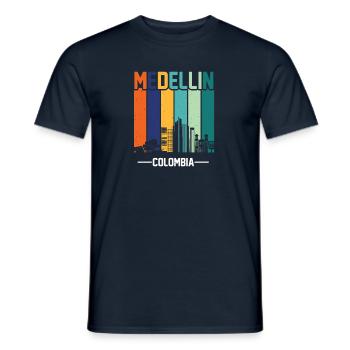 Medellin Kolumbien Kolumbianer Geschenk Colombia - Männer T-Shirt - Navy - Vorne - AI Model Male 178 light (178cm)