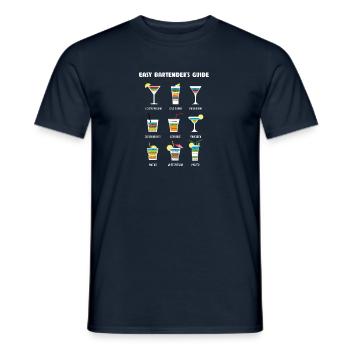 Bartender Bartender Gift Innkeeper Waiter - Men's T-Shirt - navy - Front - AI Model Male 178 light (178cm)