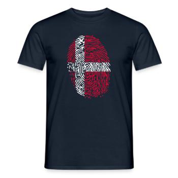 Danemark It’s In My DNA Danois Danois Dansk Vacances - T-shirt homme - marine - Devant - AI Model Male 178 light (178cm)