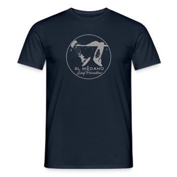 Windsurfer, Kitesurfer, El Medano, Montaña Roja - Männer T-Shirt - Navy - Vorne - AI Model Male 178 light (178cm)
