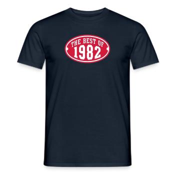 THE BEST OF 1982 2C Birthday Anniversaire - Männer T-Shirt - Navy - Vorne - AI Model Male 178 light (178cm)