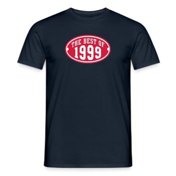 THE BEST OF 1999 2C Birthday Anniversaire - Men's T-Shirt - navy - Front - AI Model Male 178 light (178cm)