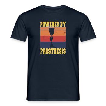 Propulsé par la prothèse - T-shirt homme - marine - Devant - AI Model Male 178 light (178cm)