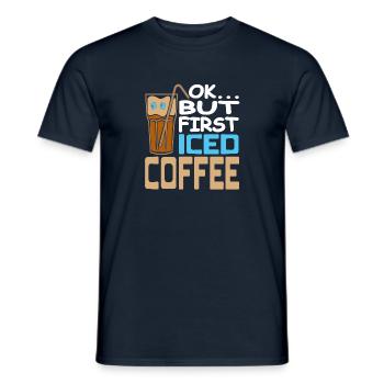 D’ACCORD... mais première infusion froide de café glacé - T-shirt homme - marine - Devant - AI Model Male 178 light (178cm)