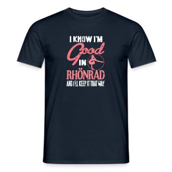 Je sais que je suis bon à Rhönrad - T-shirt homme - marine - Devant - AI Model Male 178 light (178cm)
