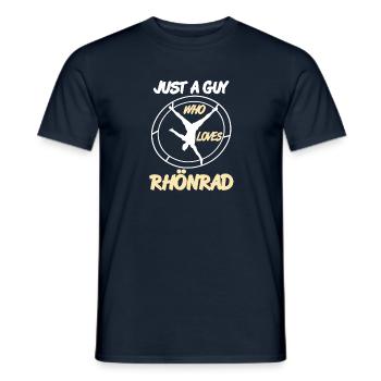 Juste un gars qui aime Rhönrad - T-shirt homme - marine - Devant - AI Model Male 178 light (178cm)