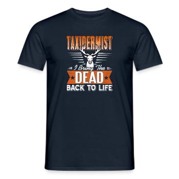 Tierpräparator Ich erwecke die Toten zum Leben - Männer T-Shirt - Navy - Vorne - AI Model Male 178 light (178cm)