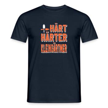Hart Härter Kleingärtner - Garten Kleingarten - Männer T-Shirt - Navy - Vorne - AI Model Male 178 light (178cm)