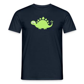 Funny cute dinosaur - Men's T-Shirt - navy - Front - AI Model Male 178 light (178cm)
