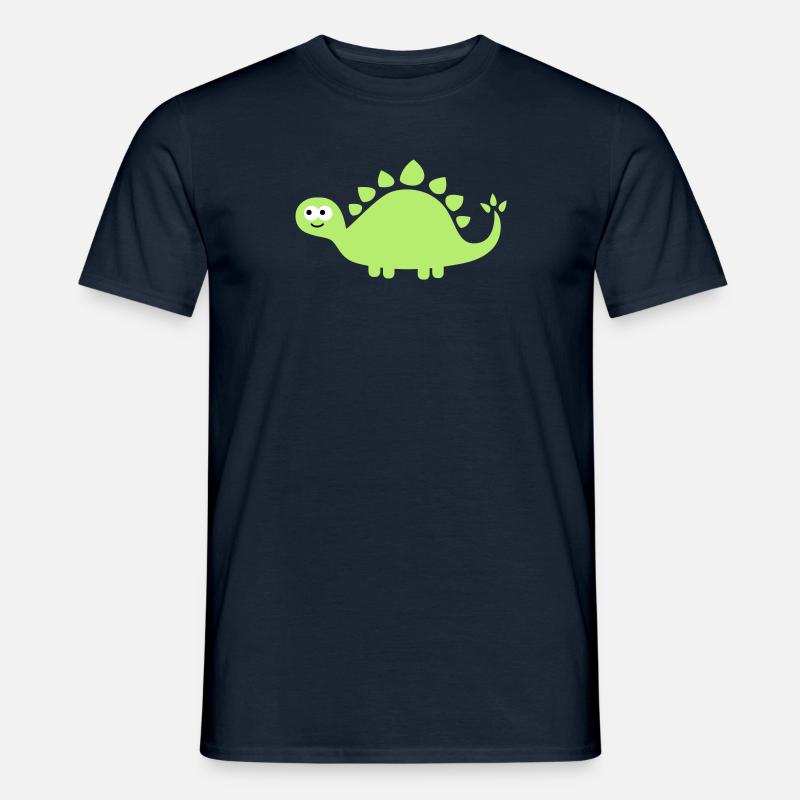 Lustiger süßer Dino - Männer T-Shirt - Navy