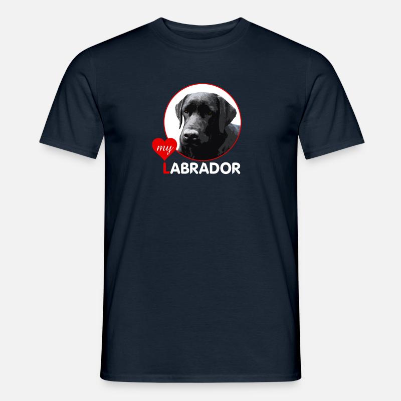 love my labrador - Männer T-Shirt - Navy