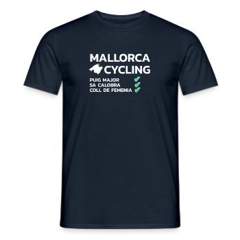 Mallorca Cycling - Men's T-Shirt - navy - Front - AI Model Male 178 light (178cm)
