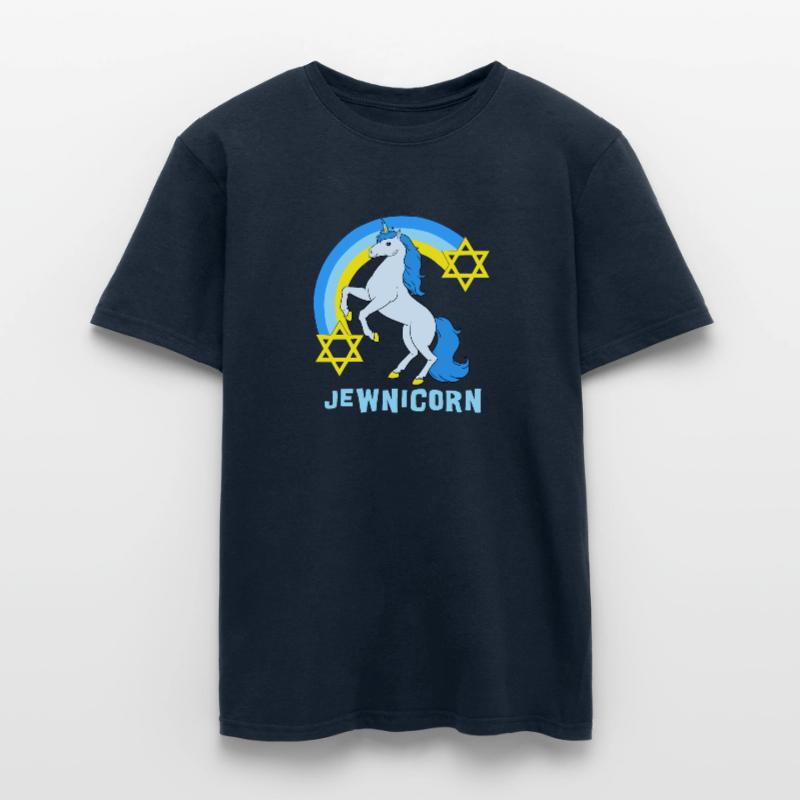 Jødedommen Unicorn Star af David jødiske jøder Mænd T-shirt