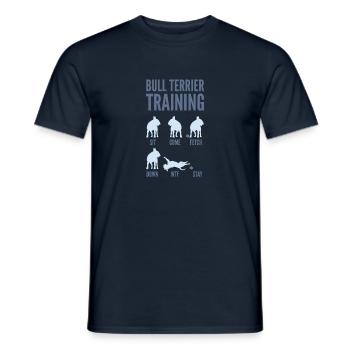 Formation Bull Terrier - T-shirt homme - marine - Devant - AI Model Male 178 light (178cm)