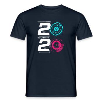 Willkommen in der Zukunft 2020 - Männer T-Shirt - Navy - Vorne - AI Model Male 178 light (178cm)