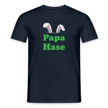 Ostern Osterhase Dad Eiersuche - Männer T-Shirt - Navy - Vorne - AI Model Male 178 light (178cm)