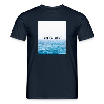 En route pour la voile - T-shirt homme - marine - Devant - AI Model Male 178 light (178cm)