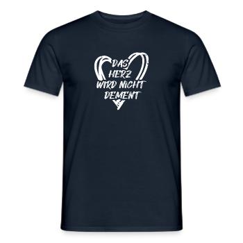 Altenpflege Das Herz Wird Nicht Dement Pflegekraft - Männer T-Shirt - Navy - Vorne - AI Model Male 178 light (178cm)