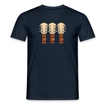 Guitar Dad Shirt - Dad Guitar Chords Shirt - Fathe - Men's T-Shirt - navy - Front - AI Model Male 178 light (178cm)