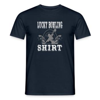 Chemise porte-bonheur Design Bowling - T-shirt homme - marine - Devant - AI Model Male 178 light (178cm)