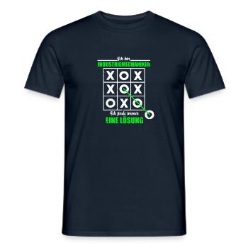 Ich Bin Industriemechaniker Spielfeld Lösung - Männer T-Shirt - Navy - Vorne - AI Model Male 178 light (178cm)