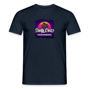 Santa Cruz California - Men's T-Shirt - navy - Front - AI Model Male 178 light (178cm)
