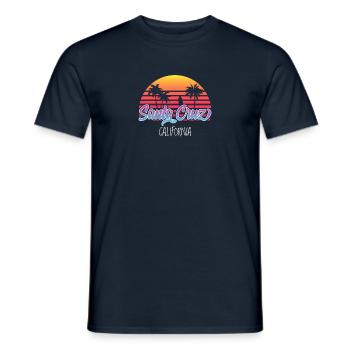 Santa Cruz California - Men's T-Shirt - navy - Front - AI Model Male 178 light (178cm)