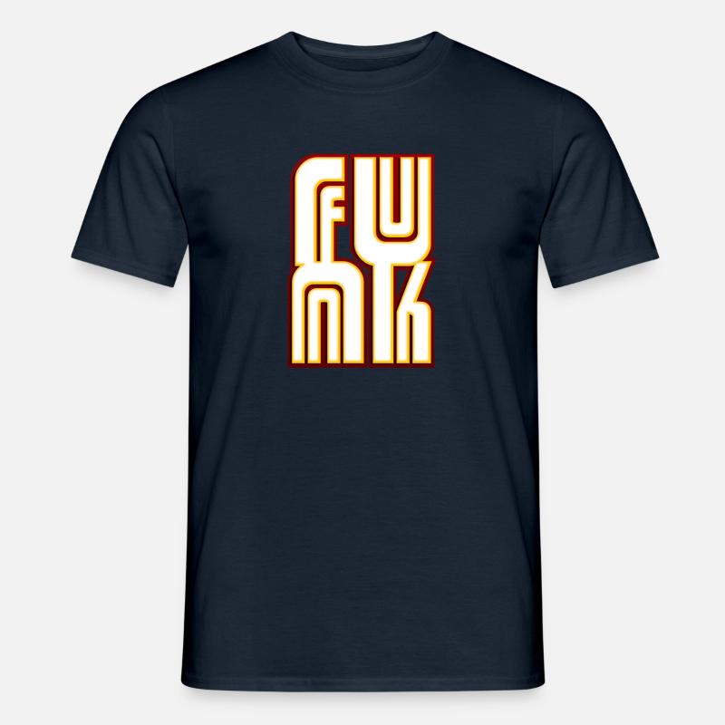 Funk Musik - Männer T-Shirt - Navy